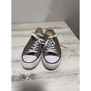 Converse Allstars gray white lace-up sneakers men’s size 7 women’s 9